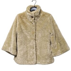 TULLE Faux Fur Cropped Jacket M